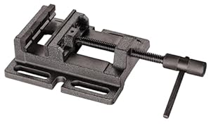 Original Einhell Schraubstock (Maschinen-Schraubstock für Säulenbohrmaschinen, Spannweite 0 - 68 mm, 80 mm breite Spannbacken, einfache Montage auf Bohrtisch)