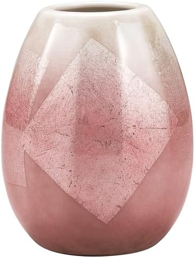 九谷焼いわたや 3.5号一輪生･銀彩(ピンク) K9-1281