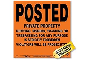 Voss Signs® Plastic Posted Private Property Signs