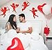 Gift Boutique 24 Pack Valentine Red Glitter Cupid Cutouts 11 Inch Large Cardboard Cut Outs Wedding Classroom Window DIY Craft Party Supply Decorations