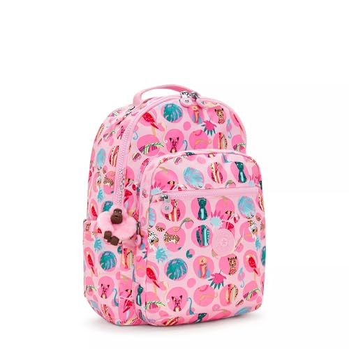 Image of Kipling Women's Seoul 15 inch Laptop Backpack, Durable, Roomy with Padded Shoulder Straps, Built-In Protective Sleeve