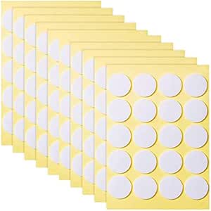 Adesivi Con Stoppino Per Candele LIERFIS - 400 Pezzi, 20 Mm, Bifacciali, Resistenti Al Calore