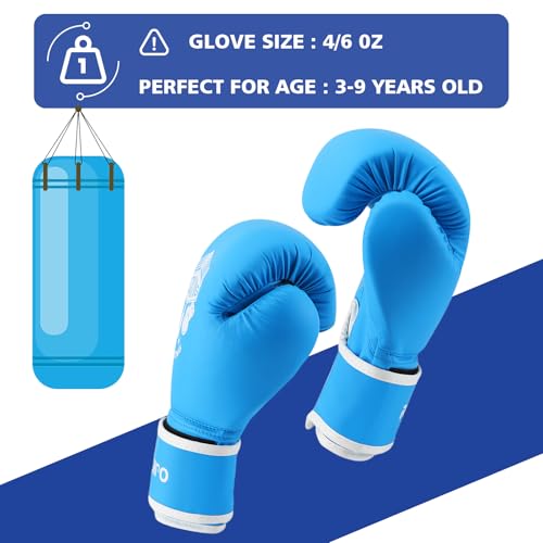 Redipo Kids Boxing Gloves, Sponge Foam Training Sparring Gloves Thai Kick Boxing for Kid and Youth, Suitable for Boys and Girls Age 3 to 9 Years