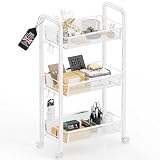 ✅ 【Utilizzo Multifunzionale】Questo carrello portaoggetti mobile soddisfa tutte le esigenze domestiche. Usatelo come carrello per bagno, cucina, sala da pranzo, servizio, scaffalatura, carrello per attrezzi e altro. Potete riporre tutto ciò che desiderate: articoli da toilette, asciugamani, articoli per hobby, piante, detersivi, utensili, alimenti, documenti, ecc. Rendete la vostra casa più ordinata e pulita.
