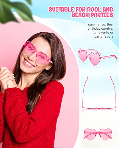 Jdhxbmw Heart Sunglasses For Women Transparent Heart Shaped Sunglasses Bulk Fun Sunglasses Pack For Party Favor #TOP3