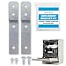 Dishwasher Side Mount Bracket Kit - Compare to DWBRACKIT1 - Electrolux and Frigid Air -Compatible - 2 Brackets and 4 Screws Included - By Impresa Products
