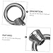 Veemoon 10 Pcs M6 304 Stainless Steel Lifting Eye Nut Ring Shaped Threaded Eye Bolt Heavy Duty Fastener for Industrial Lifting and Rigging Applications