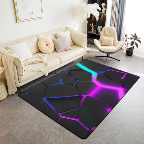 Tapis Impression 3D Abstrait Super Doux 180x280cm en Polyester pour Salon - 2