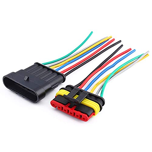 WiMas 622 Stück Auto Steckverbinder Set - Wasserdicht 1-6 Polig Für KFZ