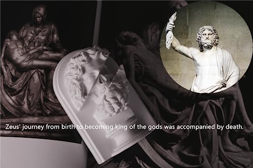 Estatua de Zeus de Resina 5.11 pulgadas miniatura 3
