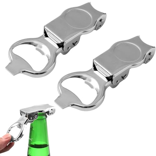 2 Stück Flaschenöffner,Bierflaschenverschluss,Flaschenverschluss Bierflaschen,Bieröffner,Bierflaschen Verschluss,Klappbarer Bieröffner, Flaschenkappenöffner Für Home Bar Camping Pub Outdoor