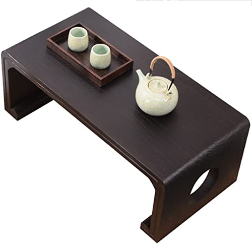 Table de thé japonaise rétro basse table basse salon zen 70cm