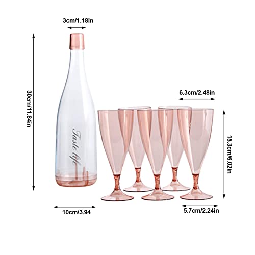 Taças de champanhe,Copo de Vinho Portátil com Base Destacável - Copos de bar Mimosa reutilizáveis ​​