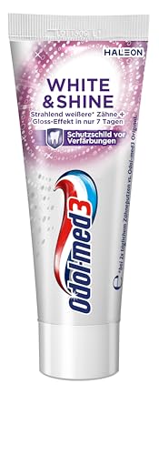 Reisezahnpasta Odol med3 White Shine Reisegröße Travel Size 15ml Mini Zahnpasta für unterwegs Zahnpasta für Reisen & Urlaub Whitening Zahnpasta Handgepäck