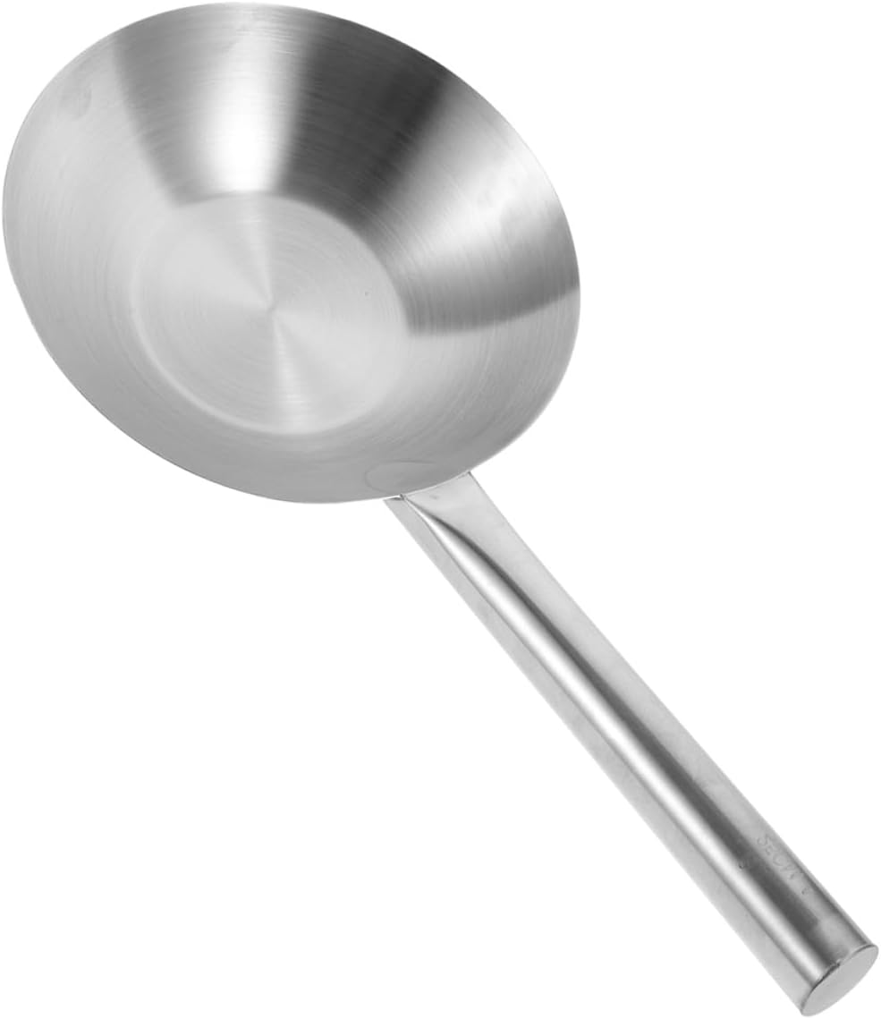 Stainless Steel Long Handle Water Ladle 21cm Metal Serving Spoon Water Bailer for Kitchen and Home Use with No Magnet, Convenient Cooking and Serving Utensil