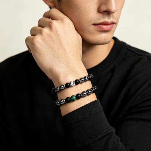 Image of Black Obsidian Anklet，Anklet Bracelet for Women, Obsidian Beaded Anklet Bracelet for Women /Men