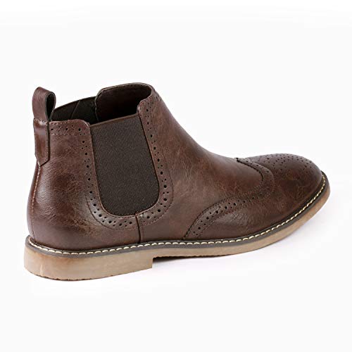 Metrocharm MC140 Men's Dress Wing Tip Casual Ankle Chelsea Boot3