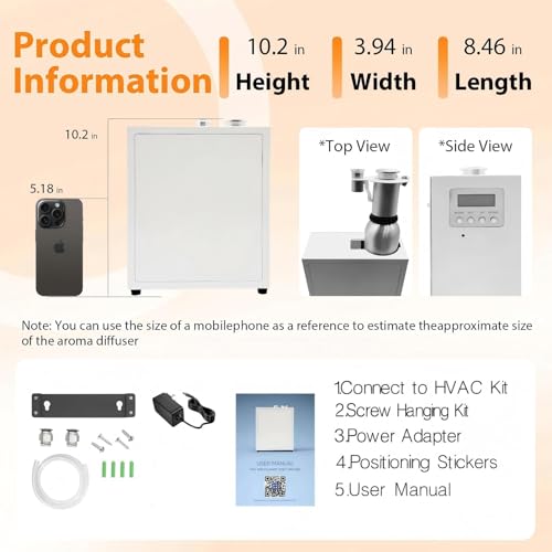 Difusor aromático eléctrico para 4000 sq.ft, capacidad 500 ml miniatura 5