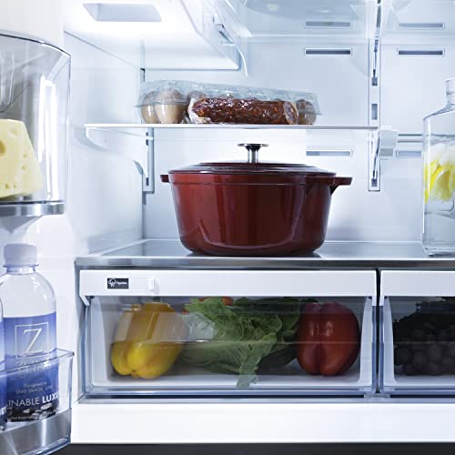 Zline Kitchen And Bath RFM-W-36-BS Zline 36 Inch 21.6 Cu. Ft 4-Door French Door Refrigerator With Water And Ice Dispenser In Fingerprint Resistant Black Stainless Steel thumb #5