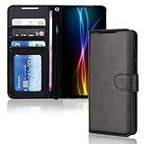 TECHGEAR Custodia in Pelle Galaxy Note 20 Ultra 5G, Cover Libro Protettiva con Slot per Schede, Supporto e Cinturino da Polso - Pelle Sintetica per Samsung Note 20 Ultra Cover Portafoglio (Nero)