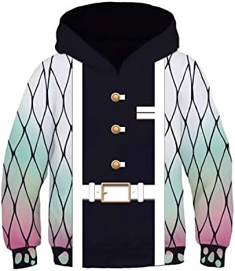 Amazon 鬼滅の刃 服 Cosplay 胡蝶 しのぶ コスプレ 服 子供 パーカー キッズ 衣装 仮装 Cosplay コスチューム トレーナータイプ Xs S M Lサイズ 文化祭 ハロウイン 子供用 キッズコスチューム おもちゃ