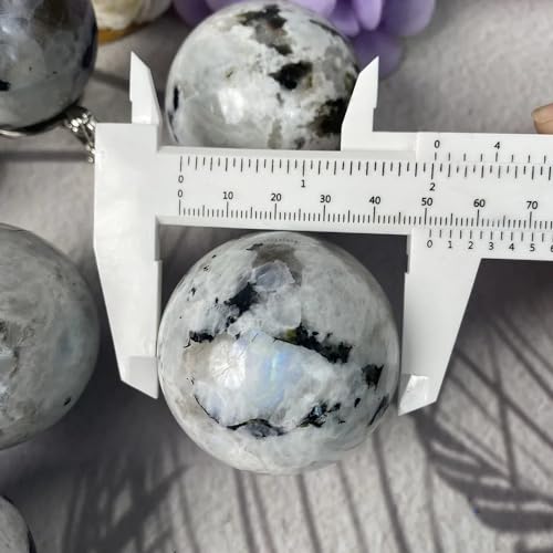 Pierre de lune blanche boule cristal naturel pierre précieuse polie - 7