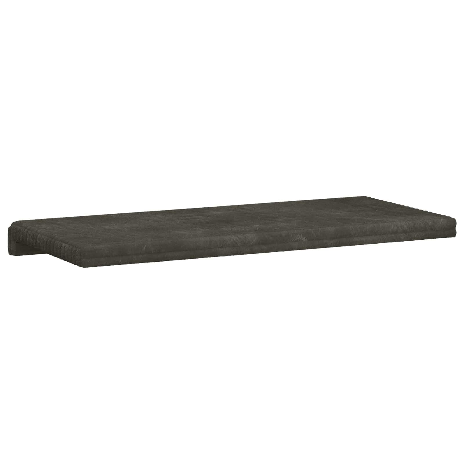 Poduszka na ławkę, sztruks pluszowy, antracyt, głębokość 35 cm | Miękki materiał sztruksowy, rama z materiału drewnopochodnego, antypoślizgowe dno, łatwa pielęgnacja, do przedpokoju i salonu