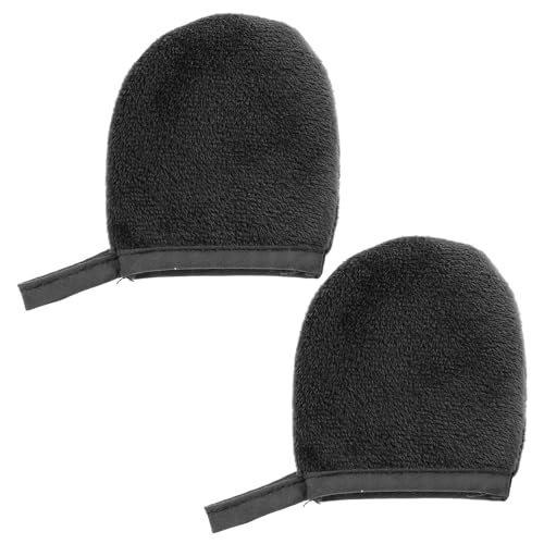 Healvian 2 Piezas Guantes Aplicadores de Autobronceador Reutilizables Herramienta para Aplicar Aceite Loción Solar Guantes de Masaje de Material Suave para Cuidado Corporal