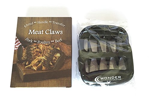 #1 Meat Claws, Thanksgiving, Turkey, Lightweight, Meat Forks, Meat Handlers, Pork Shredder, Bbq Claws, Easily Shred Pork & Brisket, Set Of 2 - Black, Distributed In Usa #TOP4