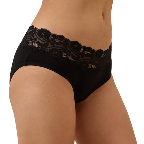 Image of Pact Women's Organic Cotton Bikini Underwear, Classic Fit Panties with High Cut Leg, 2 Pack