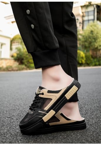 large size Men's fashionable flip-flops, comfortable, breathable and casual sports shoes3