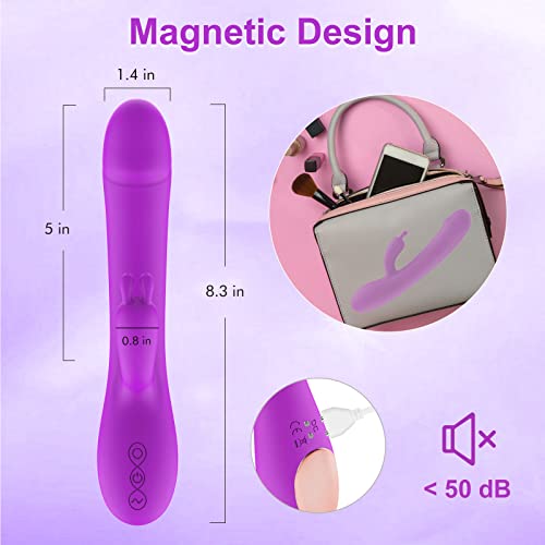 Rotating Clitoral Rabbit Vibrator For Women Pleasure: Dildo Vibe G Spot Adult Sex Toy With Bunny Ears 7 Vibrations 6 Rotations, Waterproof Vaginal Stimulator For Beginners Couples (Rotating) #TOP4