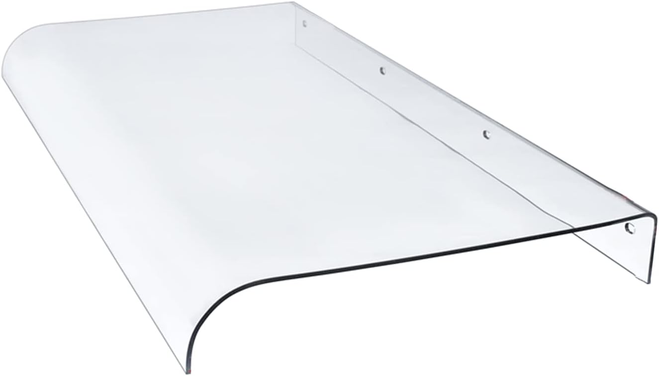 Modern Waterproof Garden Awning Front Door Canopy & Window Rain Shelter Cover Polycarbonate Patio Awning for Balcony Shop & Porch with Accessories