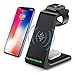 Produktbild GOLDFOX Wireless Charger 3 in 1 Qi Kabelloses Ladegrät,Für Apple Watch6/5/4/3/2, AirPods Pro, QI ladestation 7.5W für iPhone12/11/Pro Max/XS/XR/X/8(schwarz)