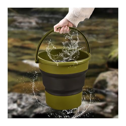 Seau de pêche portable de 9L rétractable pour optimiser l'espace de stockage - 5