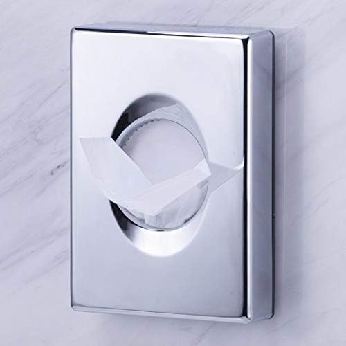 Hygienic Bag Dispenser Chrome for Ladies Restroom Hotel Guest Bathroom Hospital Feminine Care Stainless Steel Finish Wall MountedChrome
