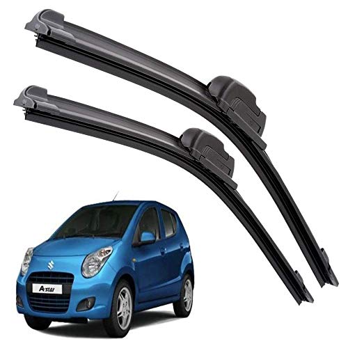 Image of Euro Care Windshield Car Wiper Blades Compatibility With Maruti Suzuki A-Star (Model : 2013-2017) - Set of 2Pc (D-21,P-14)