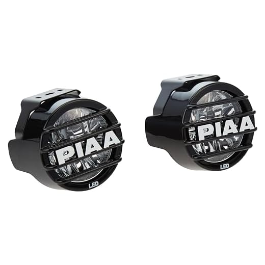 Piaa 5370 White 3.5-Inch SAE Compliant LED Fog Lamp Kit with Wiring Harness and Relay and Switch, Pack of 2