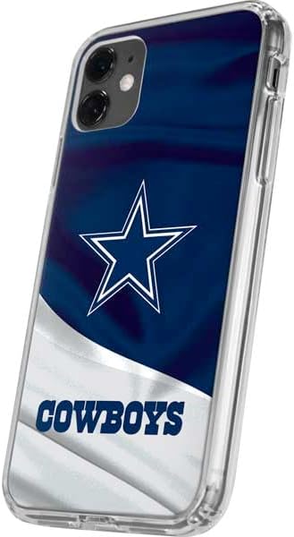 Skinit Clear Phone Case Compatible with iPhone 11 - Officially Licensed NFL Dallas Cowboys Design
