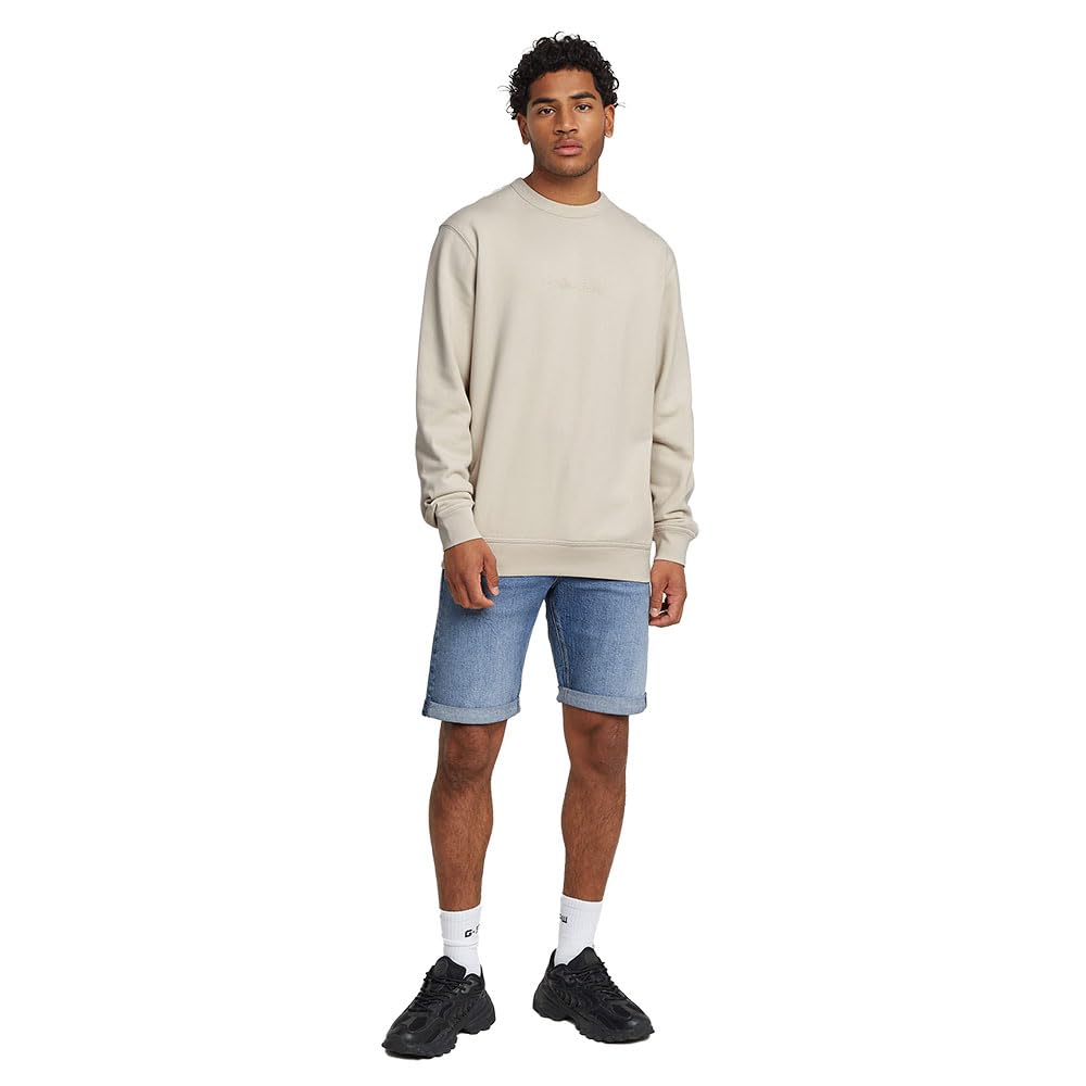 G-Star Herren G-Script Logo R Sweat Sweatshirt
