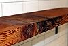 Modern Timber Craft Reclaimed Wood Wall Shelf with Steel Angle Brackets | Rustic Decoration | 2" Thickness | 18" L x 10" D, Oiled #3
