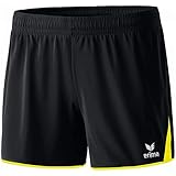 Erima Damen Short Classic 5-C Shorts Schwarz/Neon Gelb 40