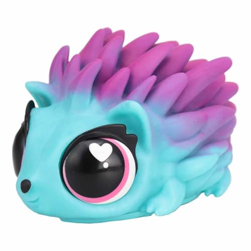 Jiggly Pets by Eolo My Spike Pet Azul, Spiky The Hedgehog, Erizo Interactivo, Mascota blandita Que Canta, Camina, Rueda, Corre, con música, Juguete para niños y niñas Desde 4 años, Famosa (JGG02200)