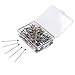 EuTengHao 500 Pieces Sewing Pins,1.5 Inch Multicolor Glass Ball Head Pins, Straight Quilting Pins, Drawing Pin with Transparent Box for Dressmaking,Jewelry DIY Design (8 Colors 38mm)