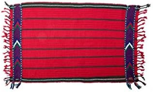 Guatemalan Handmade table Placemat - Resistant woven runner for your kitchen dining, 100% cotton, set of 2 lace heat resistant placemats