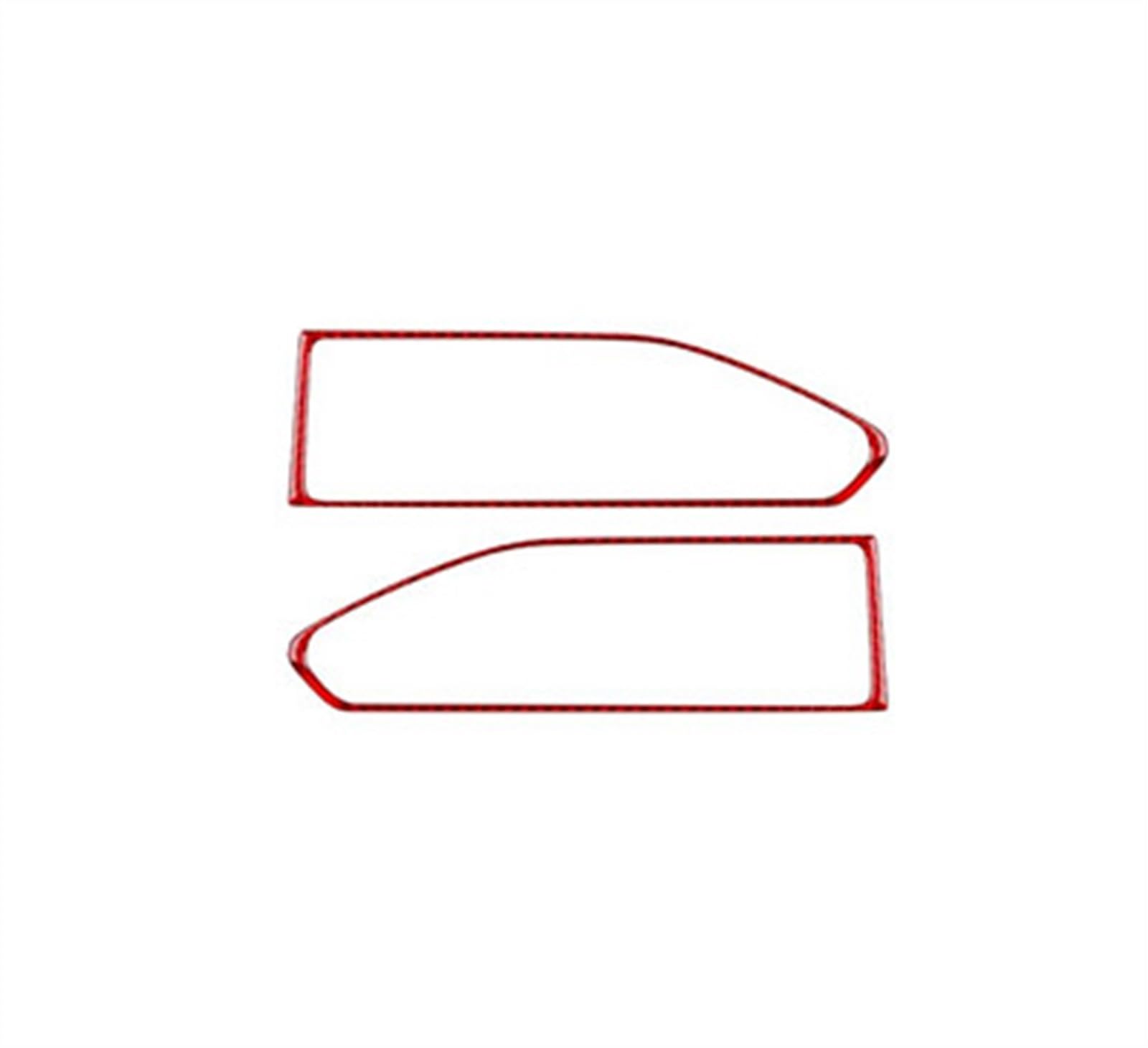 Qibbei Rosso Real Carbon Fiber Car Central Control Side Air Outlet Interior Trim Sticker For Subaru Wrx/Wrx Sti 2022 2023 Stickers(Rosso)