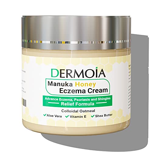 Eczema Cream for Eczema Psoriasis and Seborrheic Dermatitis Relief - Psoriasis Cream for Dry Irritated Sensitive Skin - Anti Itch Cream for Shingles and Rosacea - Eczema Honey Cream for Eczema Relief