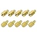 Price comparison product image Sourcingmap 10 Pieces 6+4mm M3 Standoff Spacers Male Female Hex Brass Spacer Standoff Screw Nut Threaded