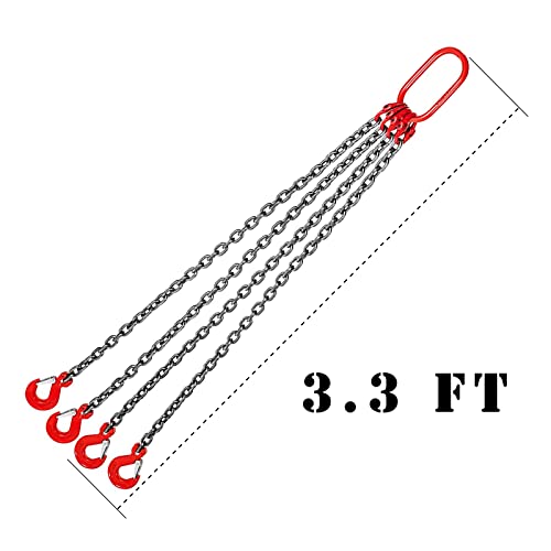 Kettengehänge BotaBay G80 4 Strang 1 Meter für Lastentransport