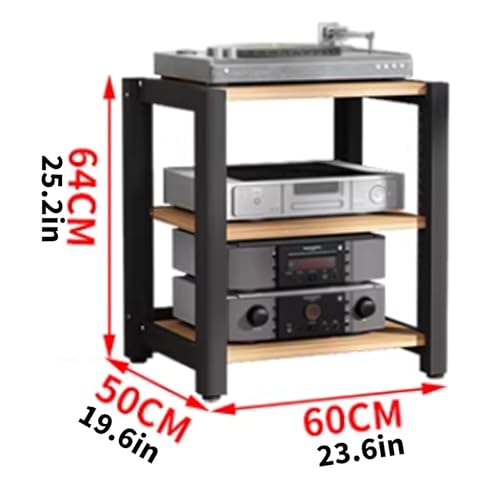 Armoire de rangement pour appareils électroniques support bois réglable - 3